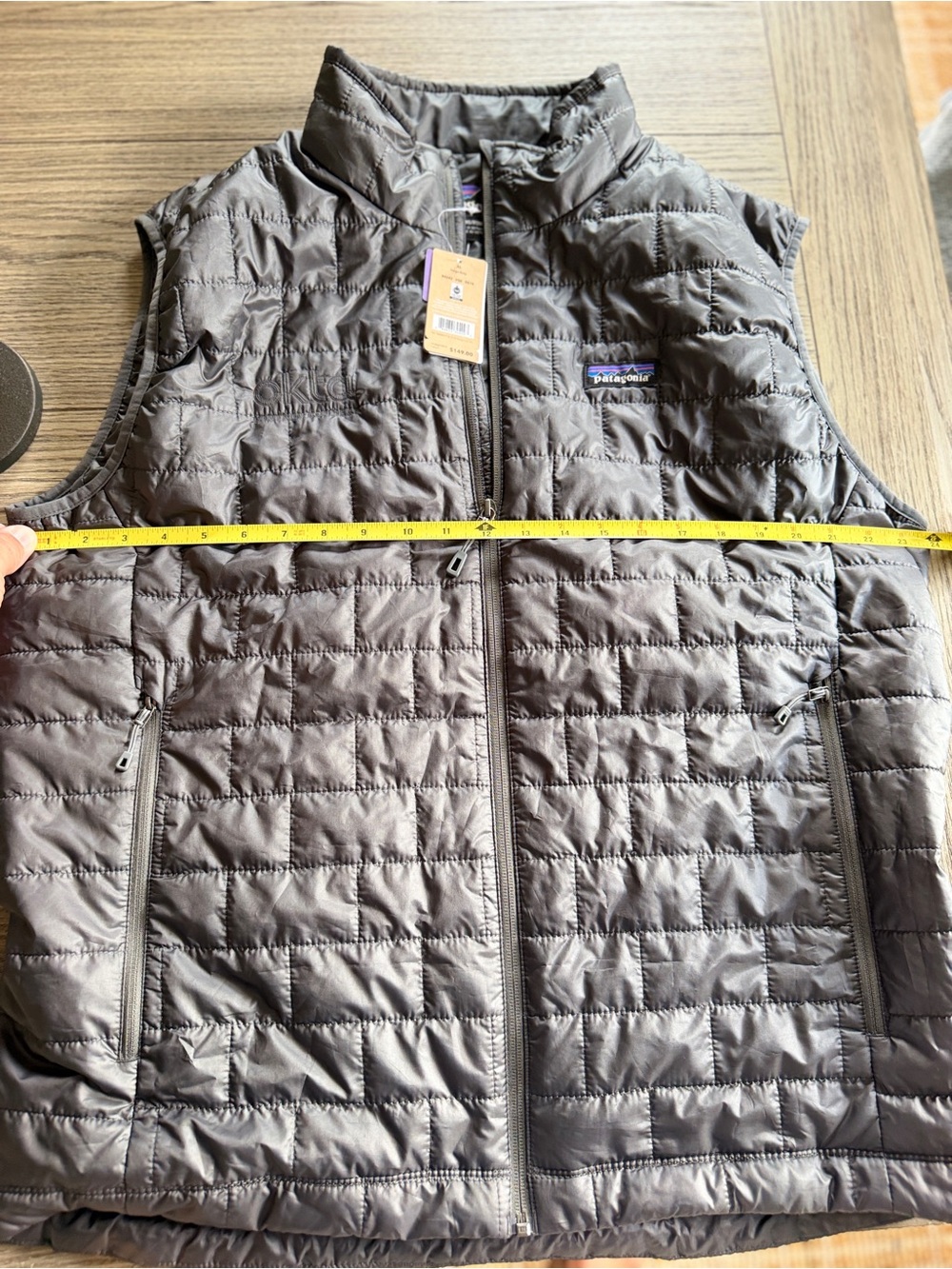 Patagonia Gray Quilted Lightweight Vest